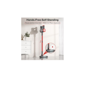 Vacuum Cleaner with Self-Standing, Lightweight Rechargeable Vacuum