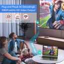 Wireless HDMI Transmitter and Receiver 328FT/100M,4K Decode 1080P Output Wireless HDMI Extender,2.4G/5G Plug&Play Portable Wireless,for Streaming Video and Audio to Monitor from Laptop/TV Box