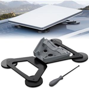 Starlink Mini Mount, Magnetic with 200lbs Heavy Duty Magnet Bases, Starlink Mini Accessories Lockable Starlink Mini Mount for RV, Car, Boat, Truck Aluminum Alloy
