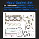 1.4L Cylinder Head Gasket Set W/Bolts Kit Timing Chain Kit w/VVT Sprocket Con-Rod Piston & Ring Kit Fit For Chevy Cruze Sonic Trax Cruze Limited Buick Encore 1.4L 2011-2016 HS54898, HS26540PT-1
