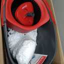 O-Cedar EasyWring Microfiber Spin Mop, Bucket Floor Cleaning System, Red, Gray, Standard