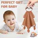 Pro Goleem Sloth Security Blanket Soft Lovey for Babies Boys and Girls Newborn Lovie Infant Blankie Sloth Baby Snuggle Toy Stuffed Animal Baby Gifts 14 Inch