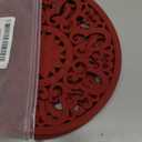 Extra Thick Silicone Trivet Mat for Hot Dishes, Hot Pots and Pans, Pot Holder, Hot Pad to Portect Your Table and Countertop, Kitchen Decor and Accessories,Merlot Red,Set of 3