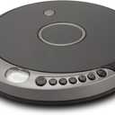 GPX PCB319B Portable Cd Player with Bluetooth, Includes Stereo Earbuds, Black