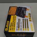 ELEAD 10-Piece Oil Filter Socket Wrench Set, 3/8" Drive Metric Cap Oil Filter Removal Tool, Low Profile Filters Socket Set with Ratchet Wrench Handle, Oil-change Kit Compatible with Toyota BMW Honda