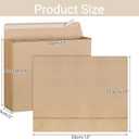 zmybcpack 25 Pack 10" x 13" Expandable Catalog Envelopes, Large Kraft Document Envelopes Self Seal Manilla Envelopes Mailing for Documents, Magazines, Photos