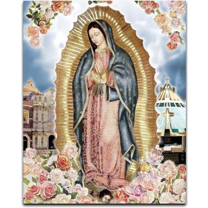 2 x Our Lady Guadalupe Body Portrait Basilica (12"x16") - Religious Wall Art Laminated Print Unframed Poster Home Decoration Arte Diseo Piezas Maestras