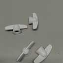 Ideal Security Inc. SK929T Tee Window Crank Handle, White, 4-Pack for 11/32 Splines, Fits Most Operators, 4 Pack