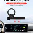 Car Phone Holder for KIA Sorento 2024-2026 Accessories 12.3 Inch Screen Fixed Clip, 360 Rotation Phone Mount Compatible with MagSafe, Cell Phone Holder Does Not Affect Air Vent