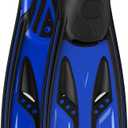Greatever Snorkel Fins with Full Foot Pocket Durable Long Diving Fins Professional Snorkel Gear for Snorkeling Diving Freediving Adults Men Women Medium