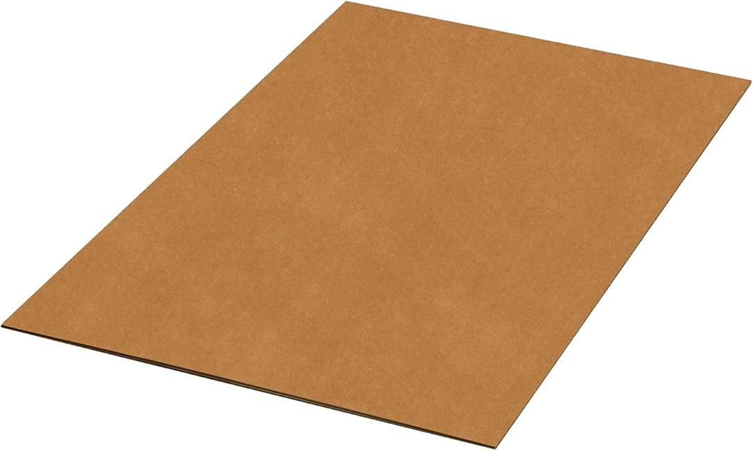 BOX USA 36" x 48" 5-Pack - Large Card Board Sheets for Packaging, Layer Separation, Shipping, Mailing, Packing, and Protecting Products from Forklift Damage