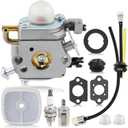 MOTOALL Carburetor with Fuel Line Kit Air Filter for C1U-K78 Echo PB200 PB-200 PB-201 PB201 ES-210 A021000941 A021000942 Power Blower