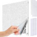 Air Vent Filter Kit - 20" x 100" Cut to Fit Air Filter Materials MERV 8 Electrostatic Media Roll for Home Floor, Ceiling, AC, HVAC, RVC Furnace Vents, With 48PCs Adhesive Hook Tape