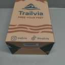 Trailvia Comfortable Footbed Sandals for Men's Adjustable Buckle & Arch Support, Waterproof Summer Slides for Outdoor, Beach & Everyday Adventures, Size 6, Medium