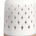 InnoGear Aromatherapy Diffuser, 150ml Ceramic Diffuser Ultrasonic Humidifier Cool Mist Essential Oil Diffusers for Home Air Diffuser with 2 Mist Modes Waterless Auto Off, White