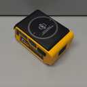 300W Power Voltage Regulator Compatible with Dewalt 20V Battery, 2V-30V Voltage Regulator with 1 DC Voltage Regulating Socket, 1 USB Ports & 100W Type-C Fast Charging, 15W Magnetic Wireless Charging (Yellow)