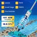 Saker Cordless Handheld Pool Vacuum for Inground & Above-Ground Pools