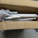 Vaunn Medical Deluxe Spa Shower Chair with Arms and Back, Bath Seat for Seniors, 350 lbs Max Weight, White With Light Gray Arms