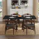Apicizon 31.5" Square Kitchen Table for 2-4, Black