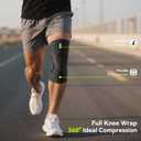 Knee Brace for Knee Pain Relief, Patella Gel Pad & Side Stabilizers, Knee Compression Sleeve for Running, Sports, Arthritis, Meniscus Tear, ACL & MCL Injury Recovery for Men & Women (Black, X-Large) (Black, XL)