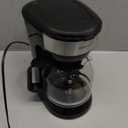 Amazon Basics Coffee Makers, 12-Cup Coffee Machines with Reusable Filter, Coffee Pots, Black & Stainless Steel