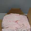 Alomidds Weighted Blanket (60"x80",15lbs Queen Size - Pink), Weighted Blankets for Adults, Cooling Breathable Soft and Comfort Minky, Heavy Blanket Microfiber Material with Glass Beads