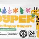 DYPER Baby Diapers Size 4 (24 Count)  Plant-Based, Hypoallergenic, Fragrance-Free & Ultra Absorbent Disposable Diapers for Day and Overnight Skin Protection, Single Pack Size 4 Diapers