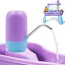 Water Table Pump, ContinuousKids Water Pump for Table, 3 Hours of Non-Stop Work Water Table Accessories Water Pump for Fun Summer Outdoor Water Toys Outside Water Play(Purple)