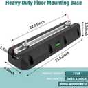 WeCooper Floor Mounting Base Pad for 9000-60000BTU,Heavy-Duty Condenser Rubber Floor Mount Base Kit,Anti-Vibration Isolator Mounting Bracket for Ductless Mini Split Air Conditioner Heat Pump