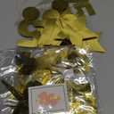 Gold 75th Birthday Decorations Number 75 Circle Dot Twinkle Star Garland Metallic Hanging Streamer Bunting Banner Backdrop for 75 Year Old Birthday Happy 75th Anniversary Seventy Five Party Supplies