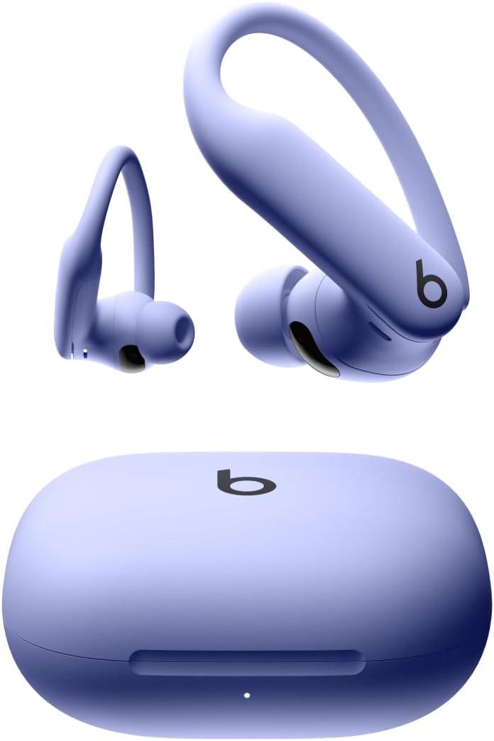 Beats Powerbeats Pro 2 - Wireless Noise Cancelling Workout Earbuds with Secure- Fit Earhooks, Up to 45-Hour Battery with Charging Case, Sweat & Water Resistant, Heart Rate Monitoring - Hyper Purple