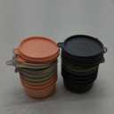 9 oz Small Round Food Storage Containers with Lids Set of 10, Airtight Leakproof Reusable, Plastic To Go Bento Box, Mini Lunch Box, Snack Storage Bowl, for Kitchen, Picnic (10)