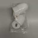 4Packs Universal Toilet Bolt Caps, Round Plastic Push-On Toilet Bowl Bolt Caps Covers, with Extra Washers for Easy installation, 1.44 Inch Height, White Color