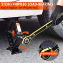 Scissor Car Jack 2 Ton (4409 lbs) Tire Changing Kit with Lug Wrench - Emergency Kit for Car, SUV, MPV