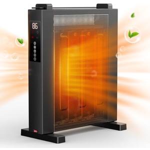 Air Choice Convection Space Heater, 1500W Whole Room Heater for Indoor Use Large Room with Thermostat,12H Timer, Remote, Eco, Child Lock, Electric Heaters for Indoor Use, Garage, Workshop, Basement