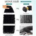 Double Weft Curly Human Hair Bundles 20 Inch Messy Burmese Curly One Bundles Real Human Hair 3C4A 100% Unprocessed Virgin Hair Extensions Quick Weave Natural Color Full Ends 85G