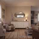 Black Asymmetrical Wall Mirrors Irregular 20×36 Inch Abstract Mirror