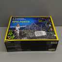 National Geographic Indoor Fort Building Kit - 225 Pieces for Creative Play, STEM Building Toys for Kids Ages 6-12, Blanket Fort