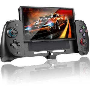 Switch Controller for Switch/OLED Controller One-Piece Joypad with Adjustable TURBO Ergonomic Full Size Handheld Mode Grip with Dual Vibration 6-Axis Motion Control/USB.