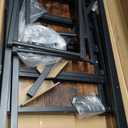 Laundry Hamper with Shelf, Laundry Basket 5 Section, Laundry Sorter with Pull-Out Removable Large 5 Color Bags and Movable Wheels, Metal Frame, 5 x 15.87 Gallons (60L), Rustic Brown PF08XLN