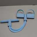 Pedal Resistance Band with Handle,6-Tubes Elastic Pull Rope Fitness Foot Pedal Resistance Bands for Women Girls Bestie Yoga Pilates Exercise Legs Calves Waist Arms Abdomen (Blue)