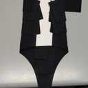 AYMEFF Cotton Thongs for Women High Waisted Seamless No Show Thong Stretchy Comfort Panties (Medium, Black-6 Pack)