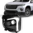 LED Headlight Compatible with Chevy Traverse 2022 2023 2024 w/LED DRL Factory Style Headlamp Assembly w/Bulbs Left Driver Side LH
