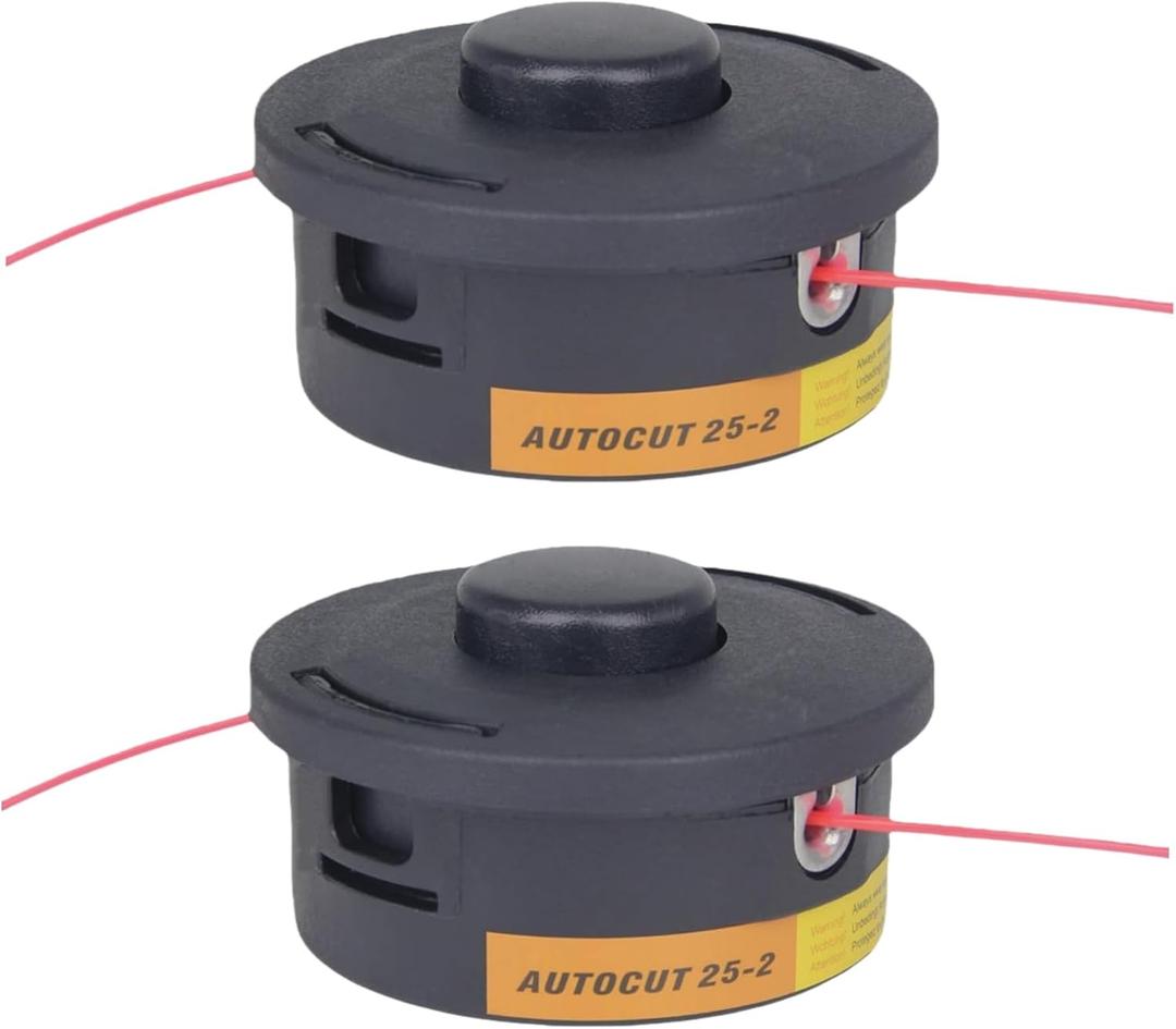 2-Pcs 25-2 Bump Feed Trimmer Head 4002 710 2191 For Stihl FS55 FS55R FS56 FS56RC FS70 FS70R FS80 FS85 FS90 FS90R FS91R FS94R FS100RX FS110 FS111RX FS120 FS130 FS131 FS240 Weed Eater 4002 710 2108