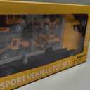 Toddler Boys Construction Truck Vehicle Toy Set with Play Mat and Die-Cast Toy Car, Transport Carrier Truck for Kids 3-5, Birthday Gifts Toys for 3-8 Year Old Boys