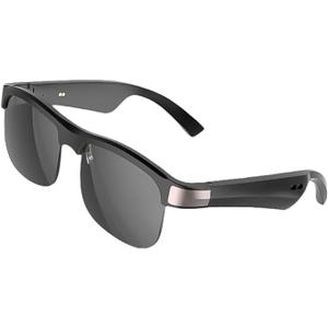 M9 Pro Smart Glasses Bluetooth, Bluetooth Sunglasses for Men, UV400 Polarized lens,Voice Assistant,Adjustable Nosepiece, Bluetooth Cycling Glasses, Perfect for Outdoor (Black)