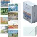 Monolike Message Monet Card - Mix 40 Mini Single cards, 20 envelopes Package