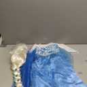 ReliBeauty Little Girls Snow Princess Fancy Dress Queen Costume, Blue (4 (110), Blue(with Accessories))