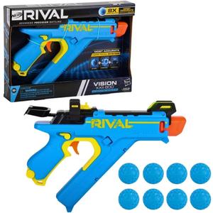 NERF Rival Vision XXII-800 Blaster, Most Accurate Rival System, Adjustable Sight, Integrated Magazine, 8 Rival Accu-Rounds