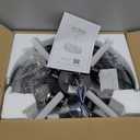 Fanbulous 16in Black Fandelier Ceiling Fans with Lights and Remote, Caged Enclosed Farmhouse Ceiling Fan with 6 Speeds and Timing, Small Bladeless Chandelier Fan Lights Ceiling Fixtures-Black